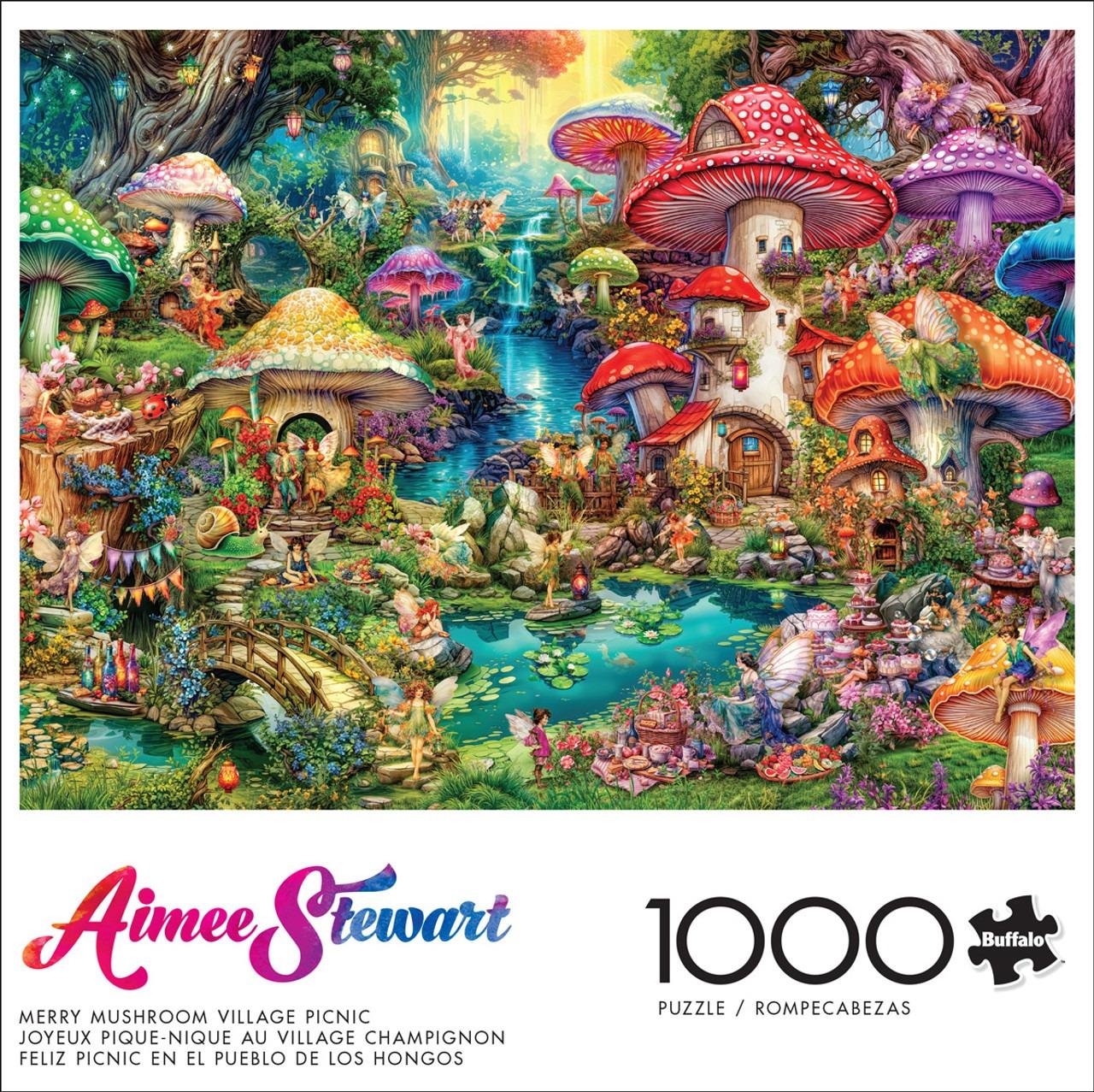 Buffalo Games Rompecabezas Mushroom Village Picnic 1000 Pza