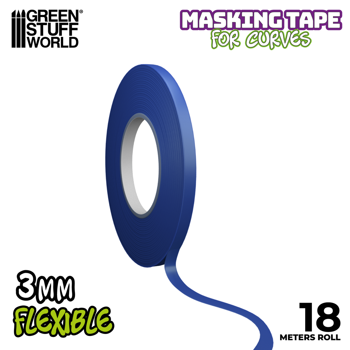 Green Stuff World Masking Tape Cinta Flexible 3mm