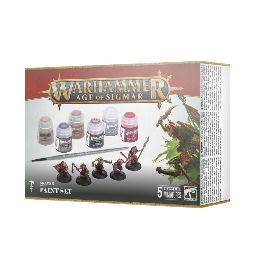 Games Workshop Warhammer Age Of Sigmar Skaven Paint Set