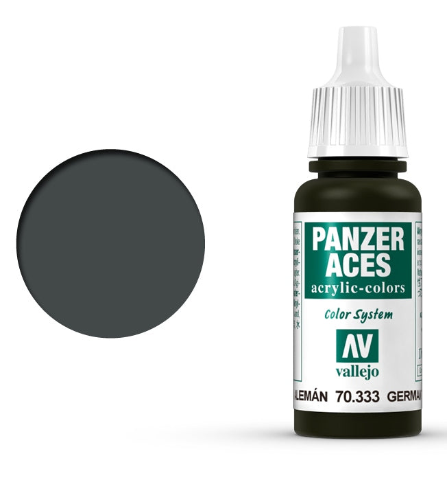Vallejo Panzer Aces 17ml Carrista Aleman Negro 70.333 Pintura Acrilica