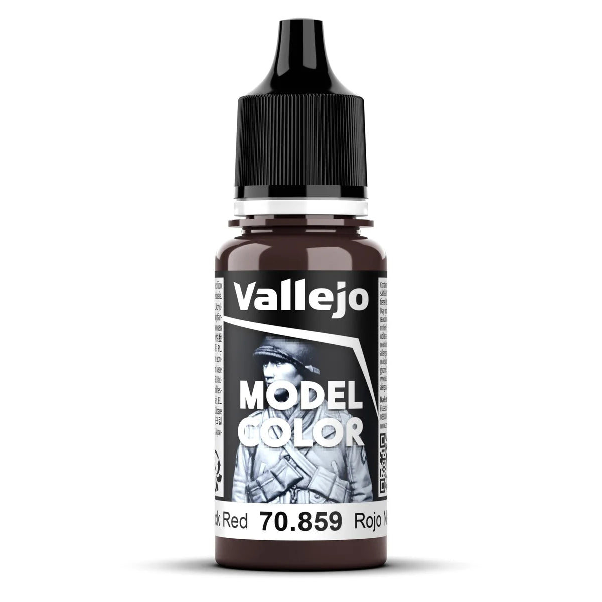 Vallejo Model Color 2024 18ml Pintura Acrílica 41 Rojo Negro 70.859