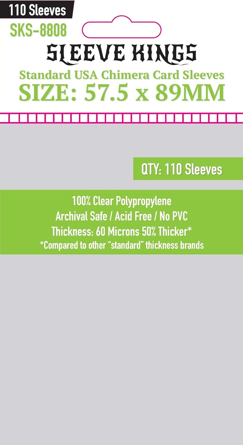 Sleeve Kings Standard Usa Chimera 57.5x89mm Pack 110 Micas
