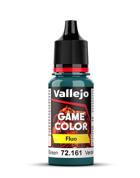 Vallejo Game Color 18ml Pintura Acrilica Fluorescente Verde Frío Fluorescente 72.161