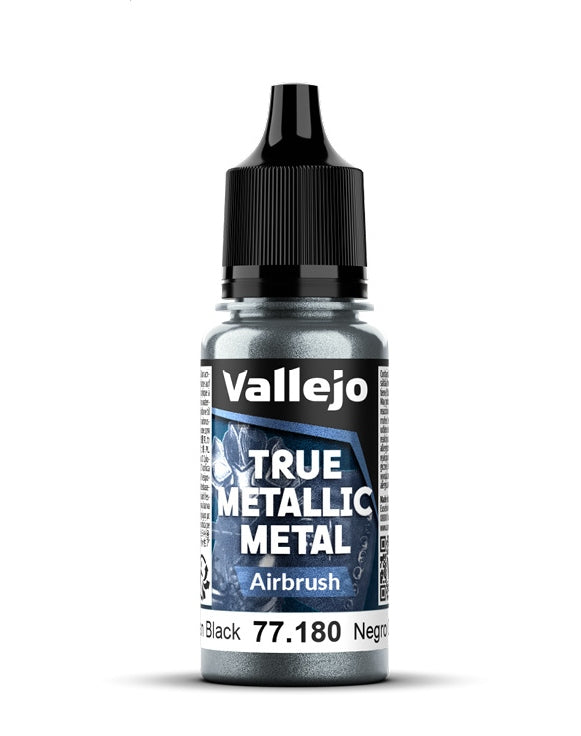 Vallejo True Metallic Metal 18ml Pintura Acrilica 77.180 Negro Obsidiana Airbrush