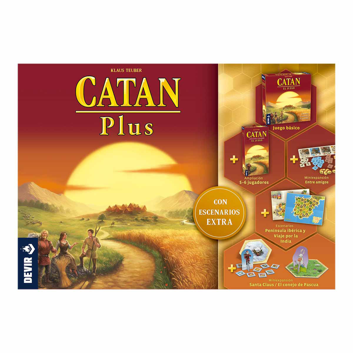 Devir Catan Plus 2023 Juego De Mesa - En Español