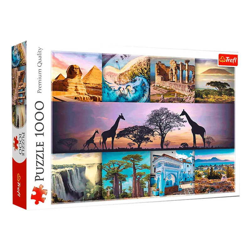Trefl Rompecabezas Collage Lugares De África 1000 Pza