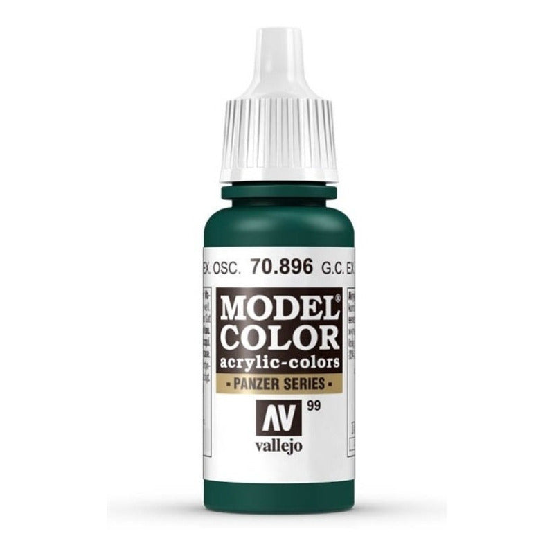 Vallejo Model Color 17ml Pintura Acrílica 99 Alemán Camuflaje Verde Extra Oscuro 70.896