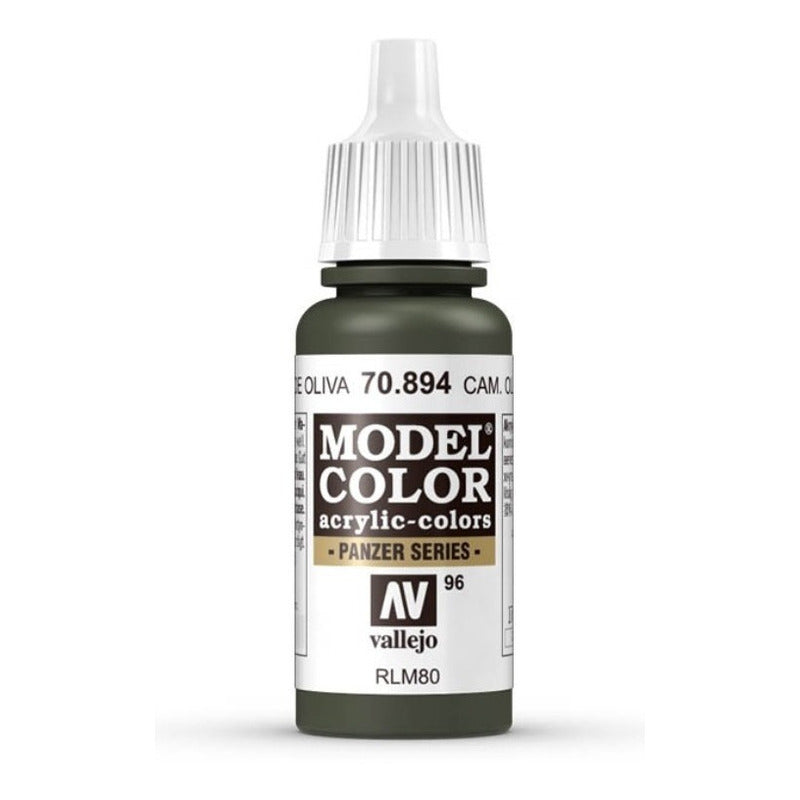 Vallejo Model Color 17ml Pintura Acrílica 96 Camuflaje Verde Oliva 70.894