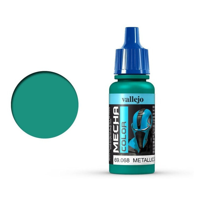 Vallejo Mecha Color 17ml Pintura Acrílica Metallic Green 69.068