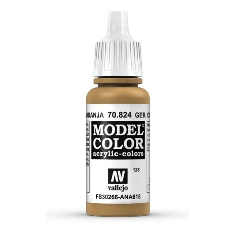 Vallejo Model Color 17ml Pintura Acrílica 128 Ocre Naranja 70.824