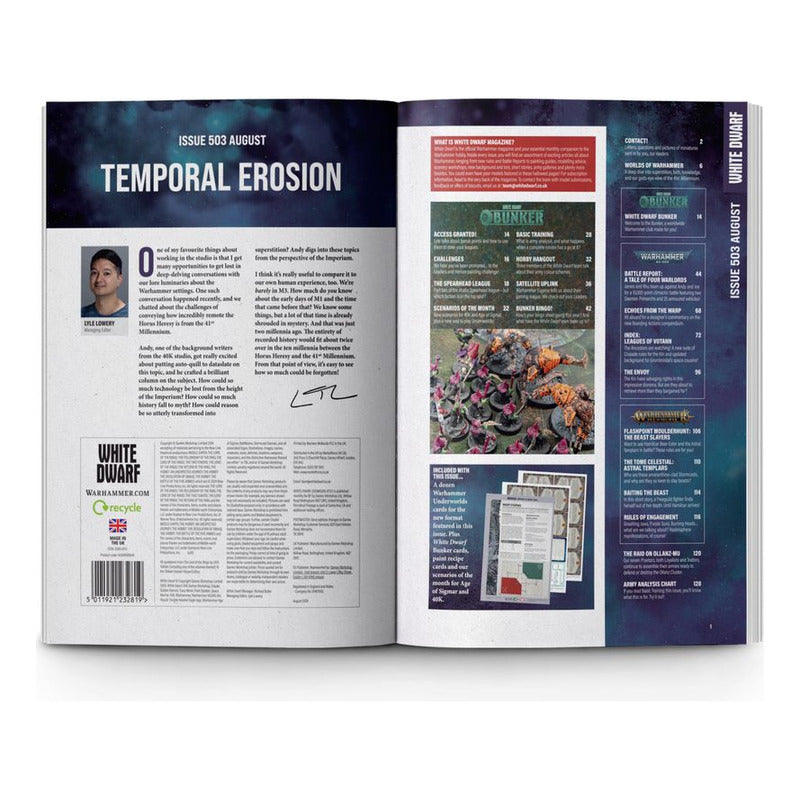 Games Worskhop White Dwarf 503 Agosto 2024 Revista