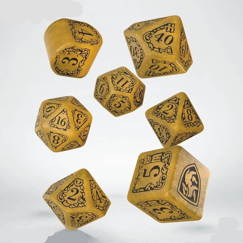 Q Workshop Harry Potter Hufflepuff Yellow Dice Set Dados