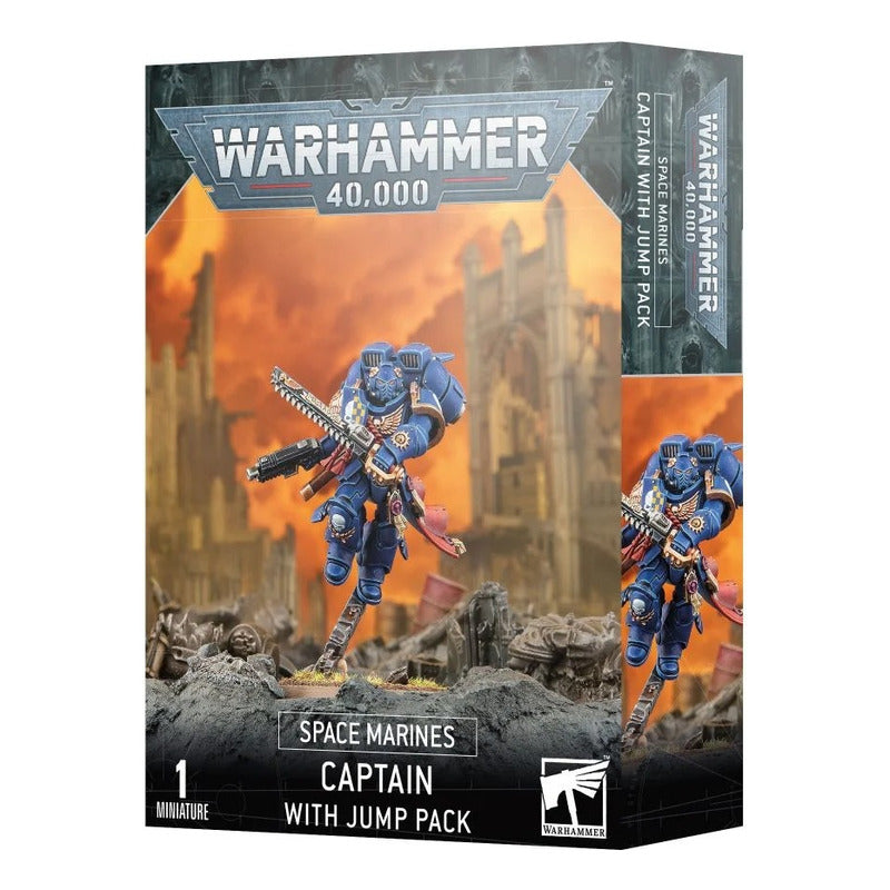 Gw Warhammer 40k Space Marines Captain With Jump Pack