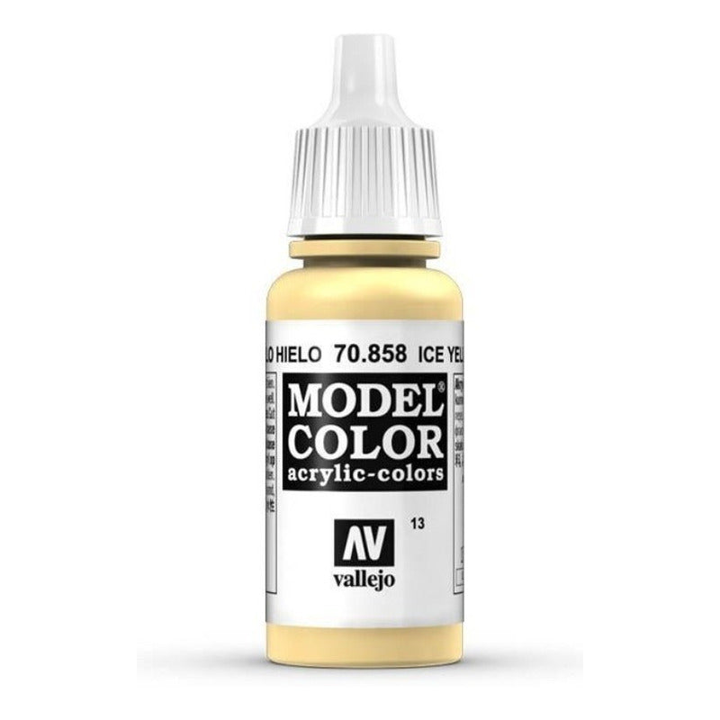 Vallejo Model Color 17ml Pintura Acrílica 13 Amarillo Hielo 70.858
