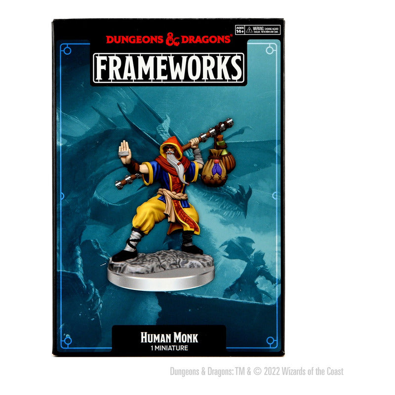 Dungeons & Dragons Frameworks Male Human Monk Miniature
