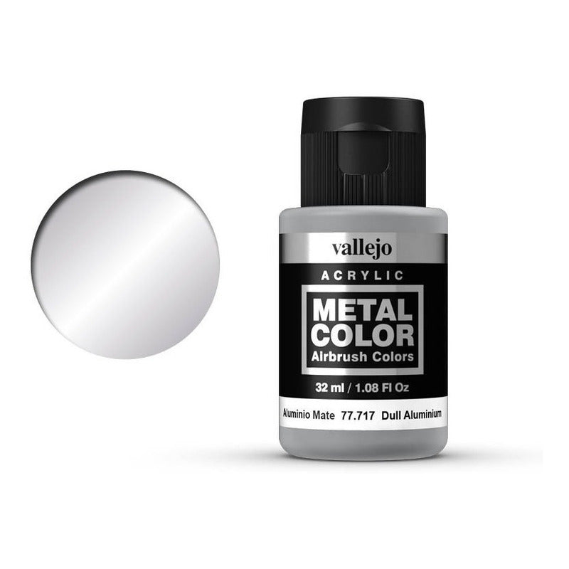 Vallejo Metal Color 32ml Pintura Para Aerografo Aluminio Mate 77.717