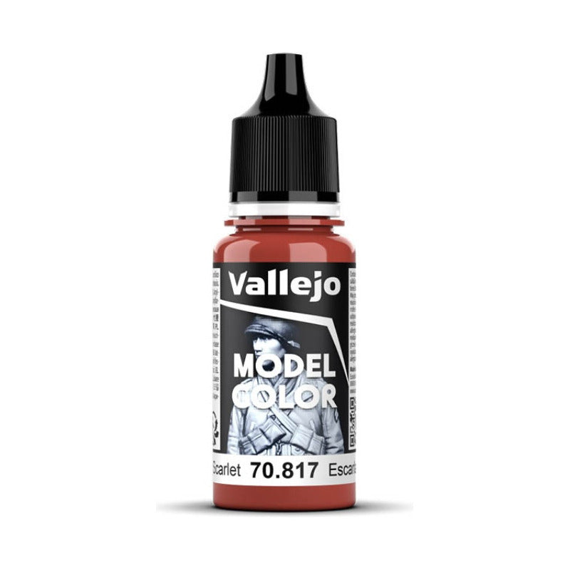 Vallejo Model Color 2024 18ml Pintura Acrílica 37 Escarlata 70.817