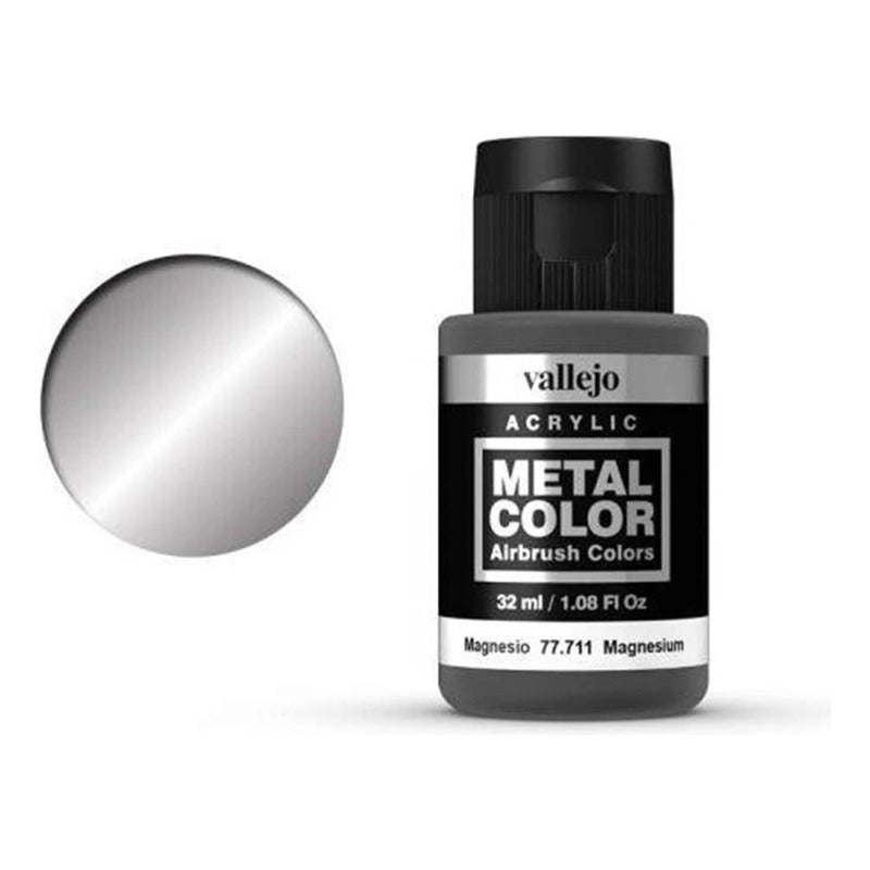 Vallejo Metal Color 32ml Pintura Para Aerografo Magnesio 77.711