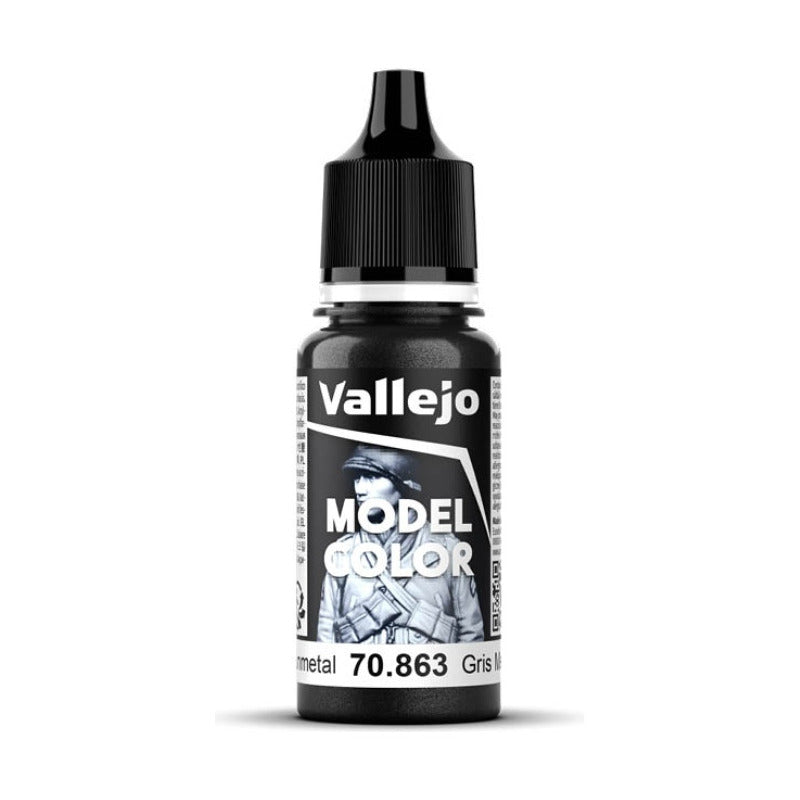 Vallejo Model Color 2024 18ml Pintura Acrílica 198 Gris Metalizado 70.863