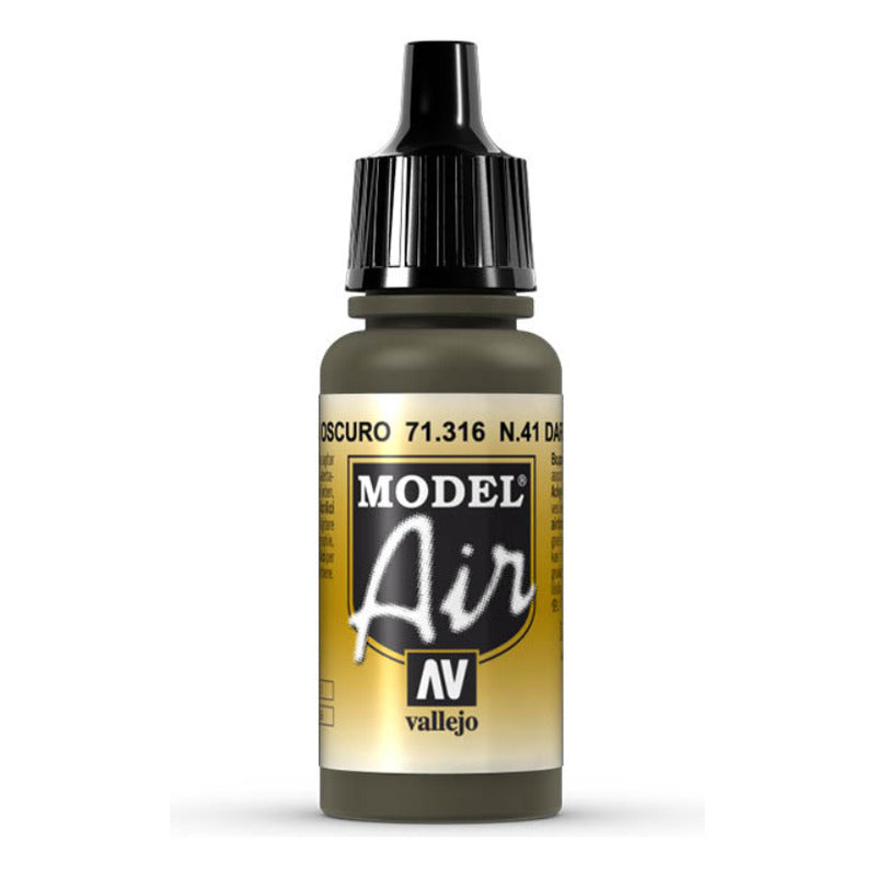 Vallejo Model Air 17ml Verde Oliva Oscuro 71.316
