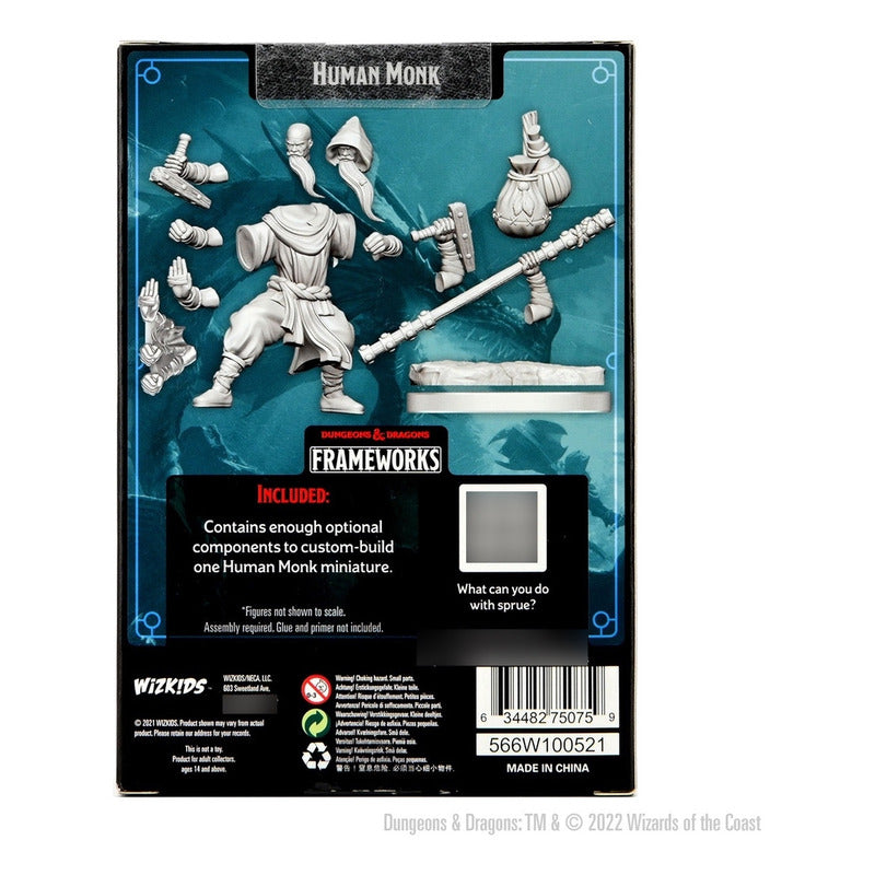Dungeons & Dragons Frameworks Male Human Monk Miniature