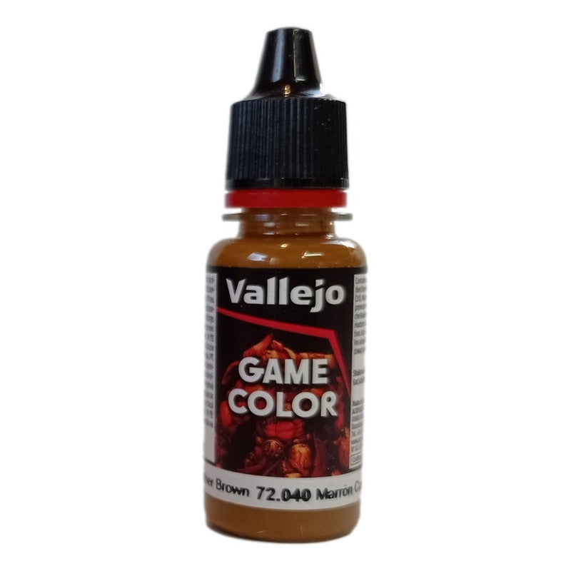 Vallejo Game Color 17ml Marrón Cuero 72.040