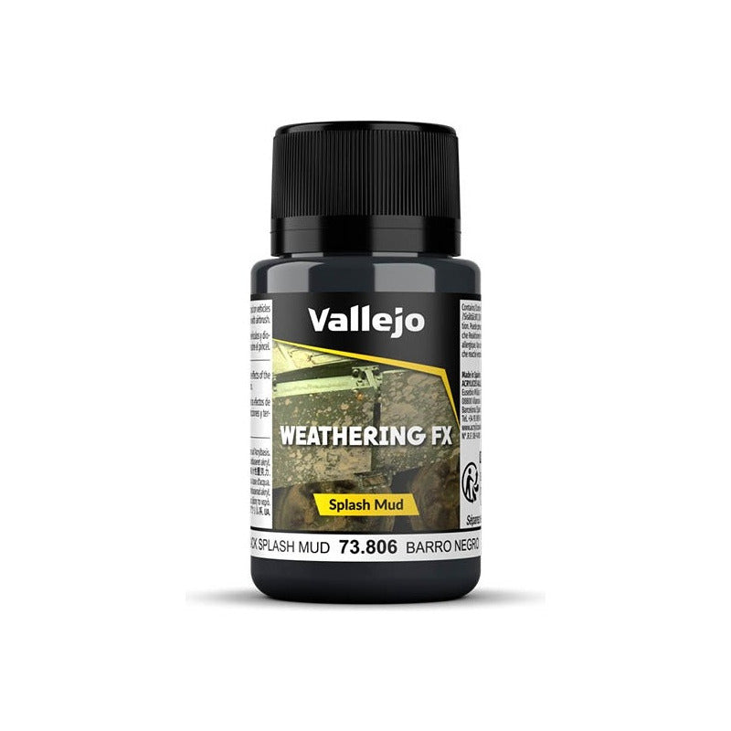 Vallejo Weathering Fx Salpicaduras Barro Negro 73.806 40ml