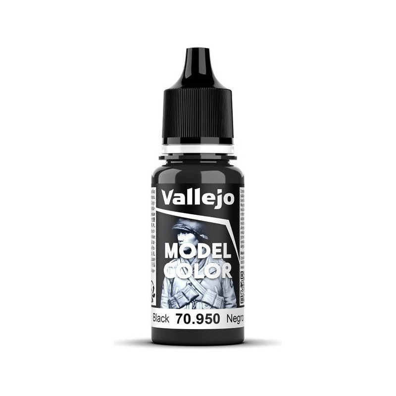 Vallejo Model Color 2024 18ml Pintura Acrílica 191 Negro 70.950