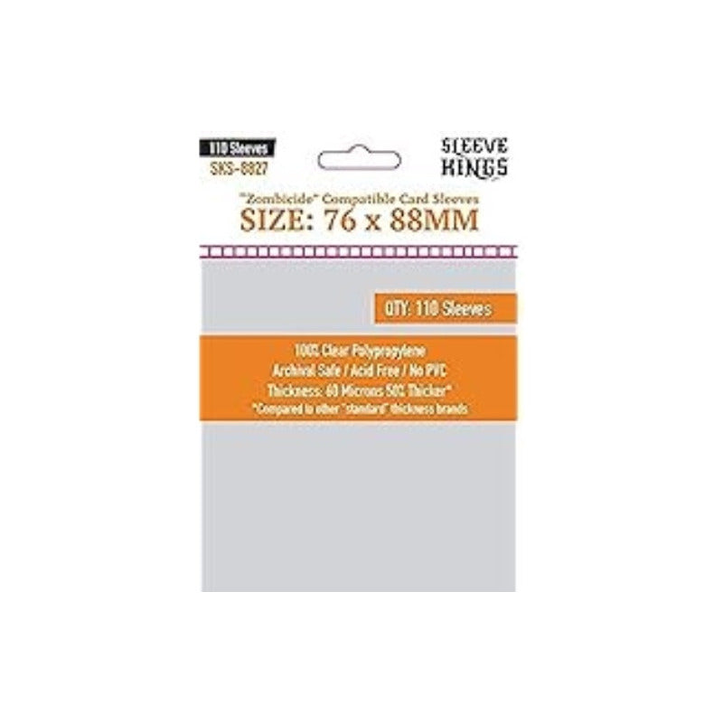 Sleeve Kings 76x88mm Pack 110 Micas Zombicide Compatible