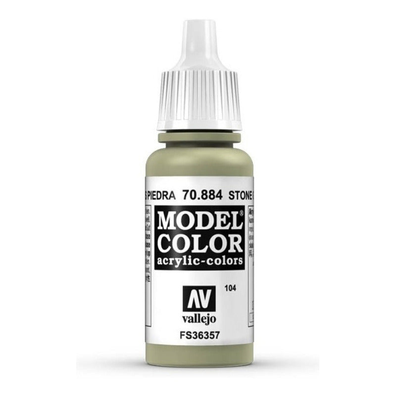 Vallejo Model Color 17ml Pintura Acrílica 104 Gris Piedra 70.884