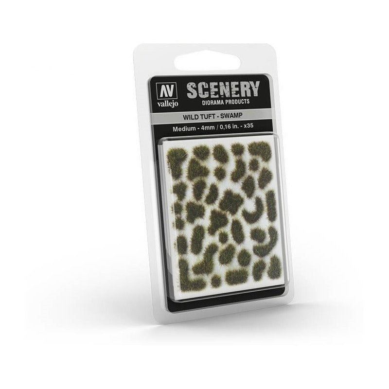 Vallejo Scenery Tuft Pastos Para Modelismo Wild Tuft Swamp M 4mm/0.16in x35