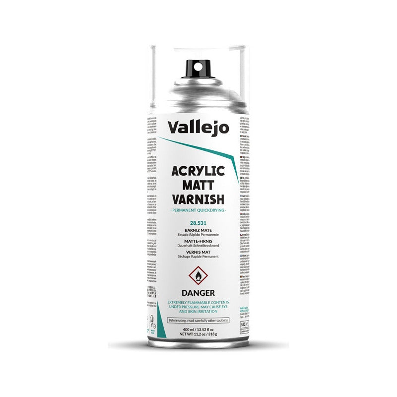 Vallejo Hobby Paint 400ml Pintura Acrílica Barniz Acrílico Mate 28.531