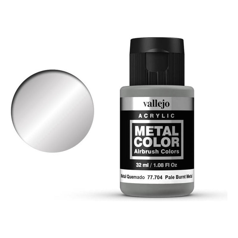 Vallejo Metal Color 32ml Pintura Para Aerografo Metal Quemado 77.704