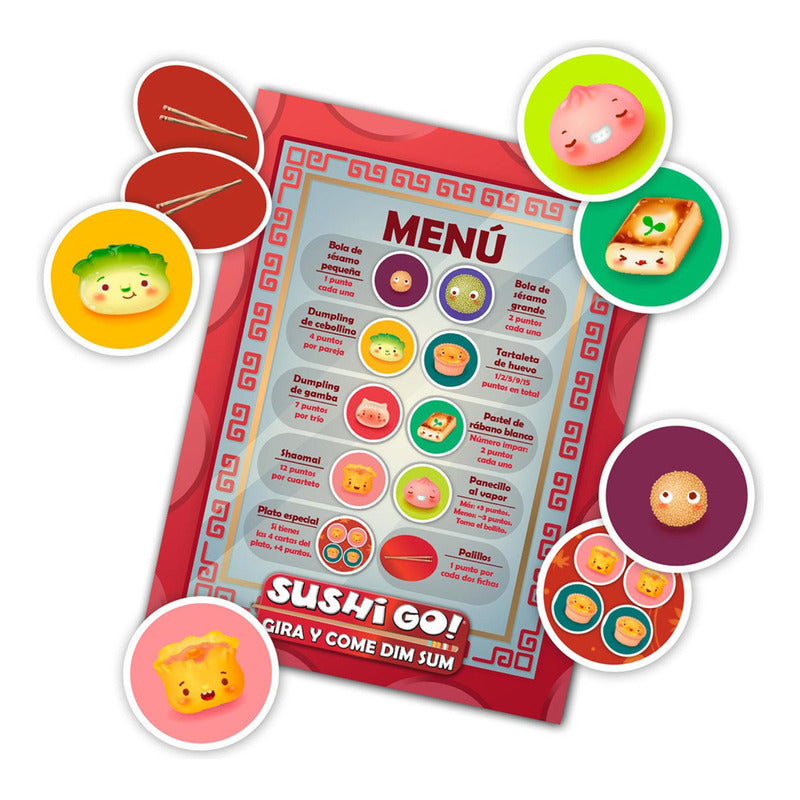 Devir Sushi Go! Gira Y Come Dim Sum Juego De Mesa - Español