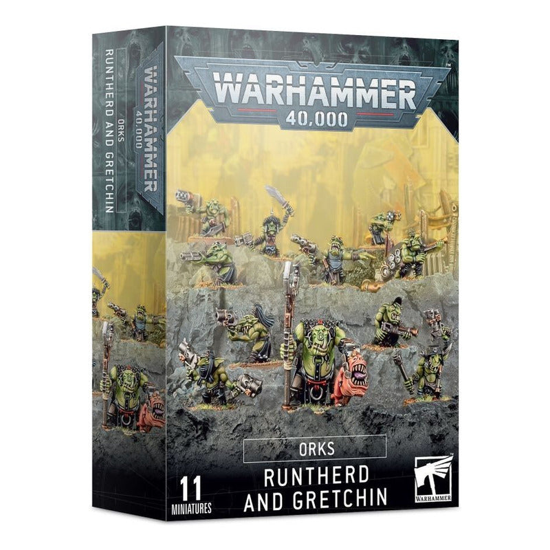 Games Workshop Warhammer40k Orks Runtherd And Gretchin