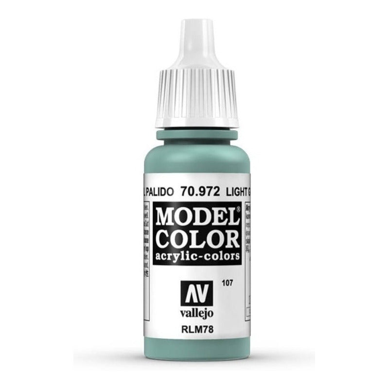 Vallejo Model Color 17ml Pintura Acrílica 107 Verde Azul Palido 70.972