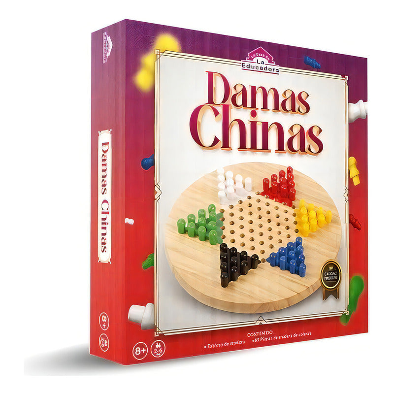 Damas Chinas De Madera Juego De Mesa - Español