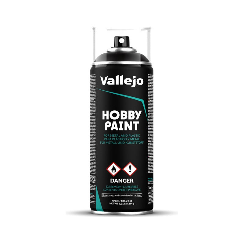Vallejo Hobby Paint 400ml Pintura Acrílica Aerosol Negro 28.012