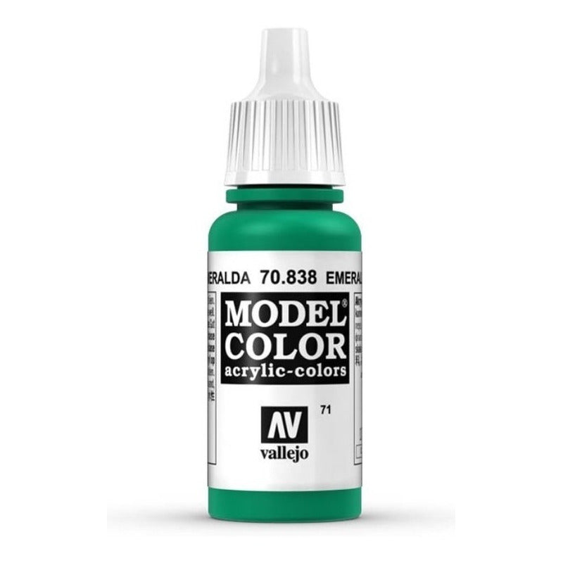 Vallejo Model Color 17ml Pintura Acrílica 71 Esmeralda 70.838