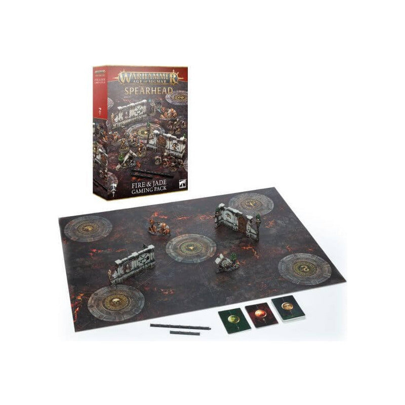 Gw Warhammer Age Of Sigmar Fire & Jade Gaming Pack Inglés