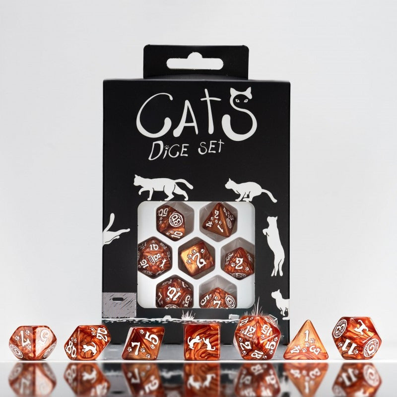 Q Workshop Cat Dice Set Muffin Set Dados