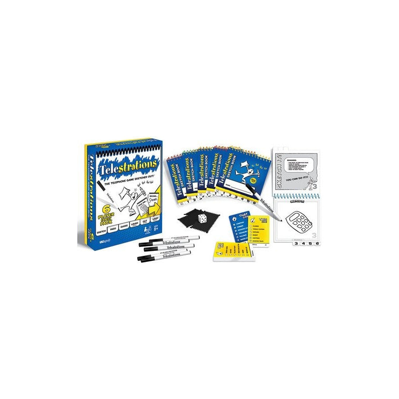 The Op Games Telestrations 6 Players Family Pack