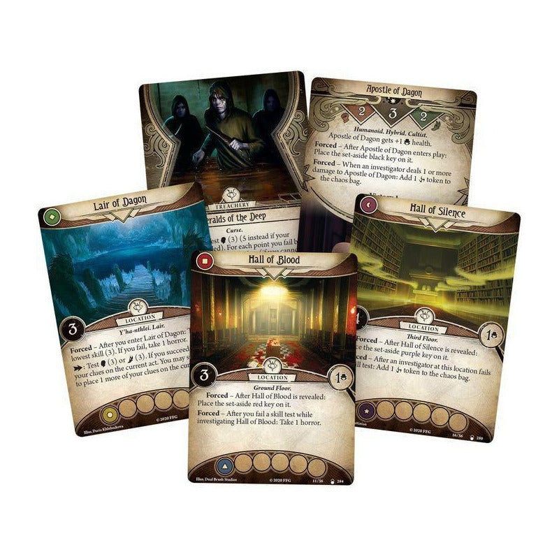 Arkham Horror Tcg: The Lair Of Dagon Mythos Pack