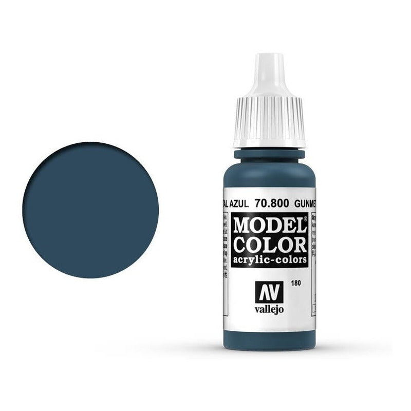Vallejo Model Color 17ml Pintura Acrílica 180 Metal Azul 70.800