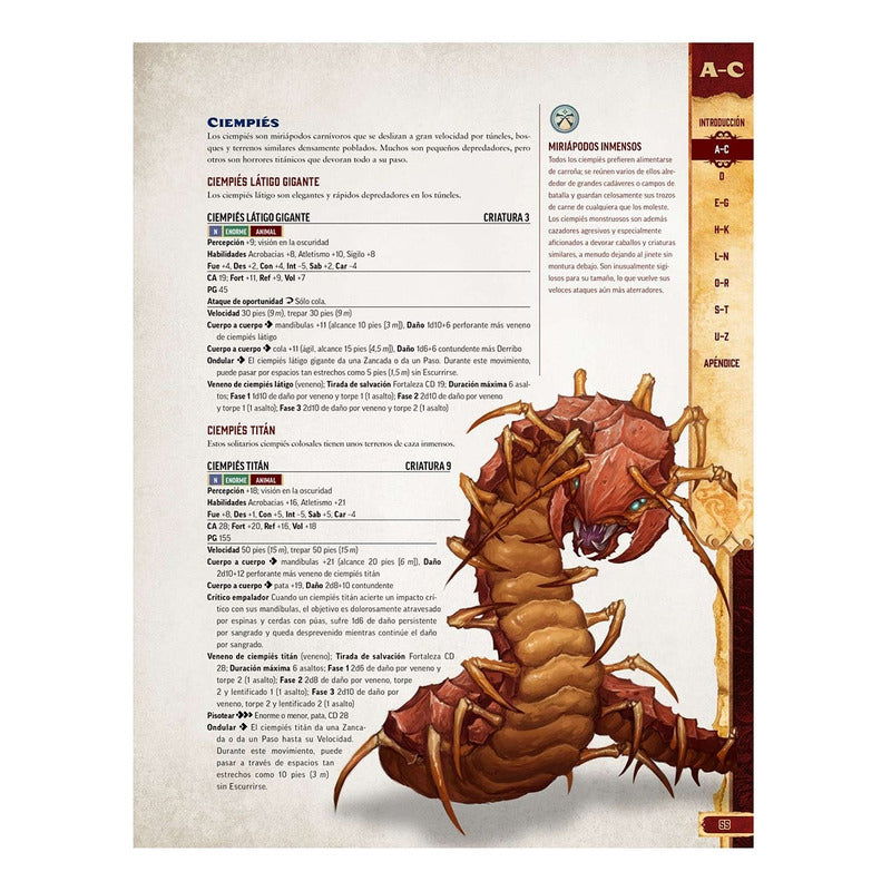 Pathfinder 2 Bestiario 2nd Edición - Libro En Español