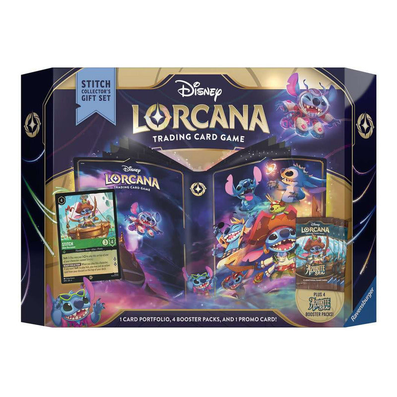 Disney Lorcana Azurite Sea Gift Set Stitch Collectors