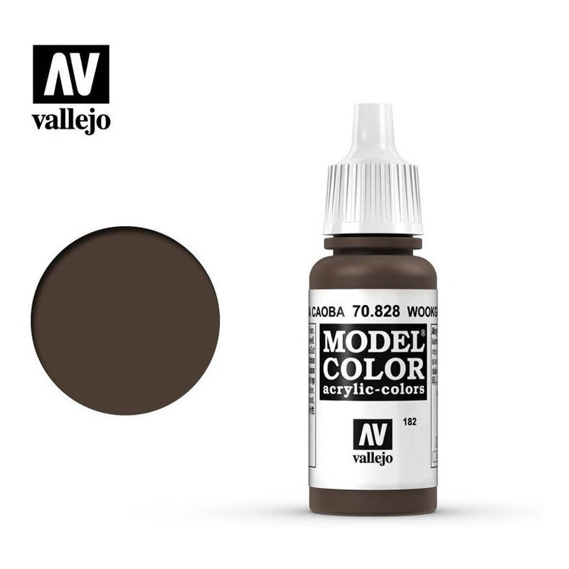 Vallejo Model Color 17ml Pintura Acrílica 182 Madera caoba 70.828