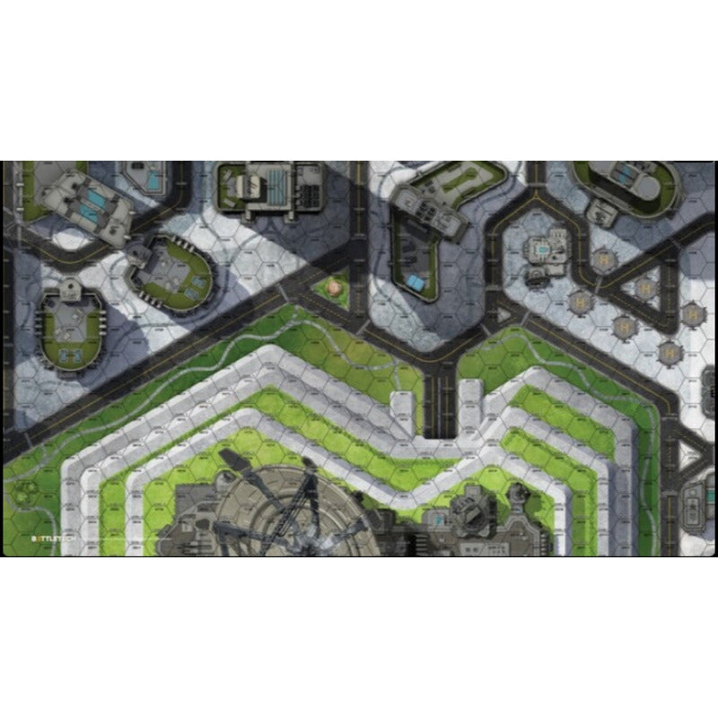 Catalyst Battletech Battlemat - Cities Hpg Heliport/plaza