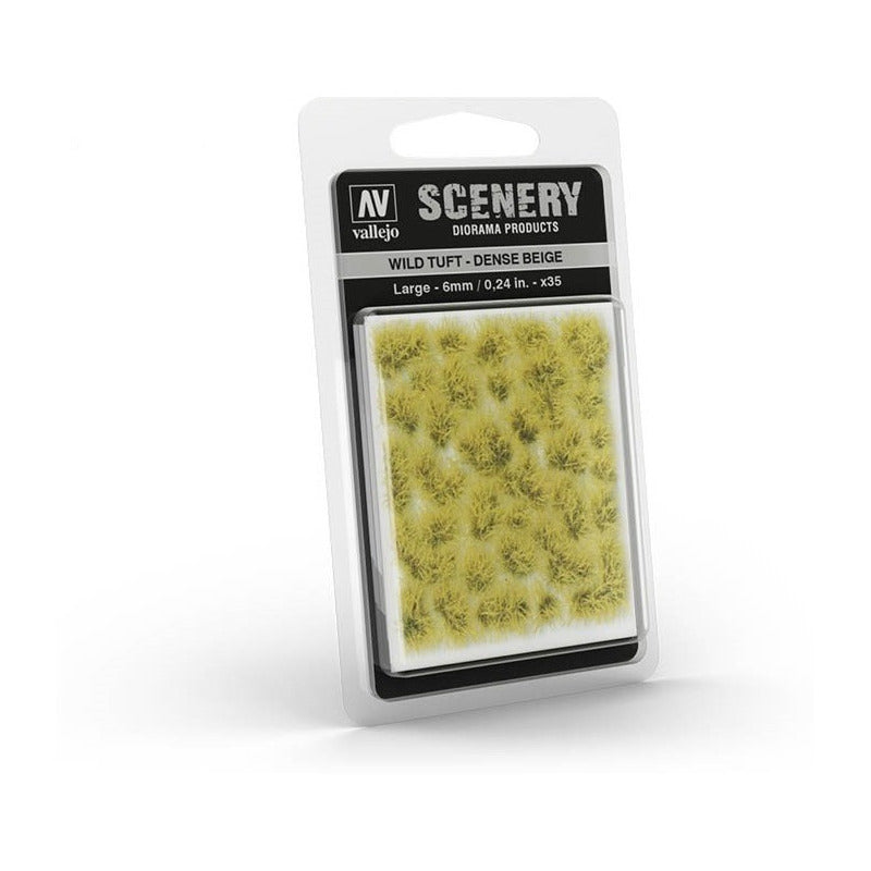 Vallejo Scenery Tuft Pastos Para Modelismo Wild Tuft Dense Beige L 6mm/0.24in x35