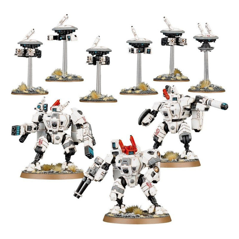 Games Workshop Warhammer 40k Tau Empire Crisis Battlesuits